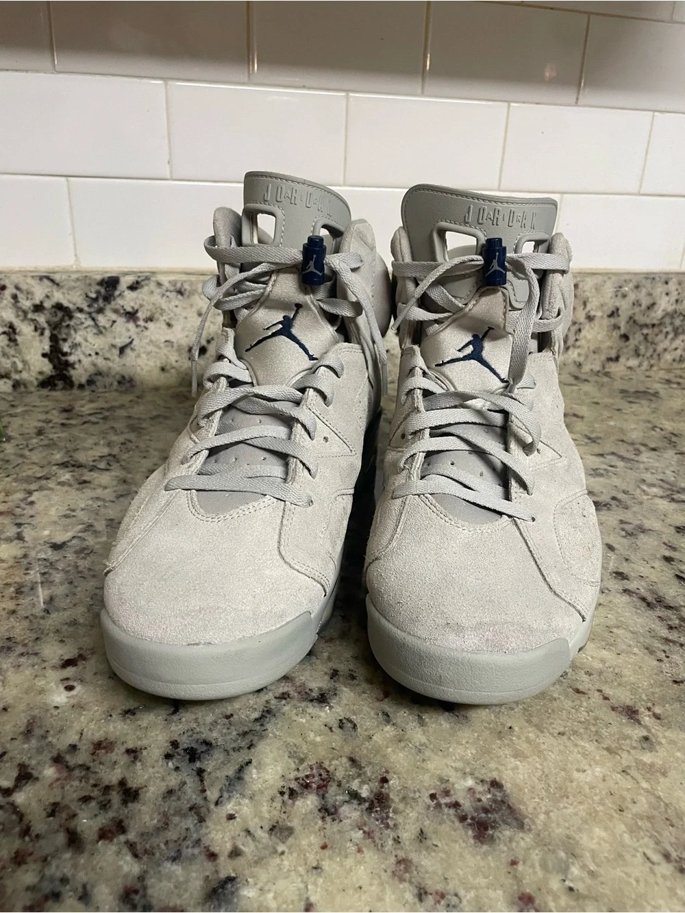 Air Jordan 6 Retro Georgetown sneaker shoes high top suede tongue brand men 13
